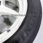 JDM Buddy Club P1 SF White 15 inch Wheels and Tires 